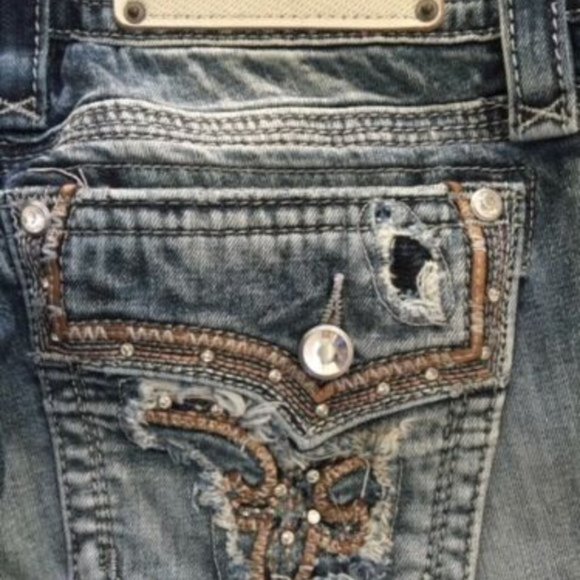 HTF ROCK REVIVAL BETTY EMBELLISHED BOOTCUT JEANS 29 x 30 - Picture 12 of 14